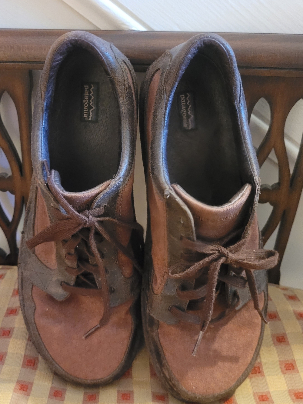 Patagonia Men's Brown Canvas/Leather Lace-Up Sneakers Size 13